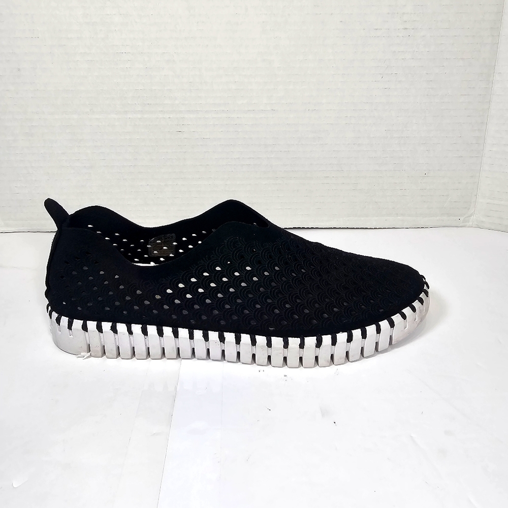 Ilse Jacobsen Black Slip-On Flats Shoes Womens Sz 39 (8.5 USA) - Picture 8 of 9